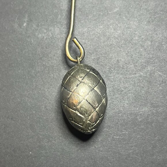 Vintage Unique Metal Bird & Dangling Pine Cone Hanging Christmas Ornament 8" - Picture 7 of 7